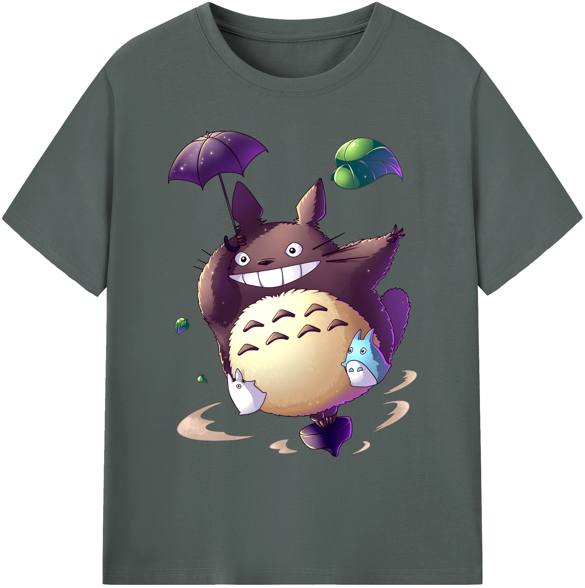 （画像用） となりのトトロ 草壁メイ 草壁サツキ My Neighbor Totoro Satsuki Kusakabe Mei Kusakabe 綿100％ メンズ半袖Tシャツ｜肌触りやわらか＆通気性